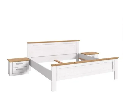 Bettanlage Verona 2 | mit 2 Nachttische | Artisan / Sibiu Lärche