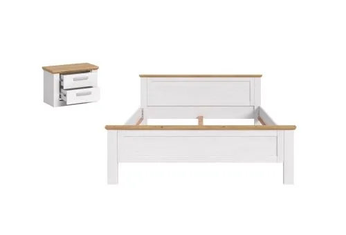 Bettanlage Verona | mit Nachttisch | Artisan / Sibiu Lärche