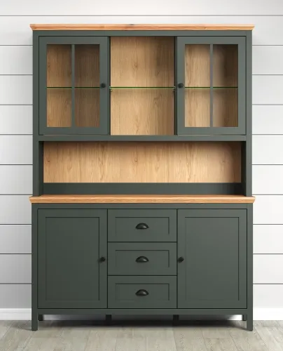 Buffetschrank Anrichte Stanton | Tannengrün / Eiche