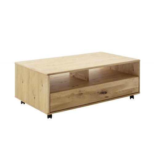 Couchtisch Arezzo | Wildeiche | auf Rollen