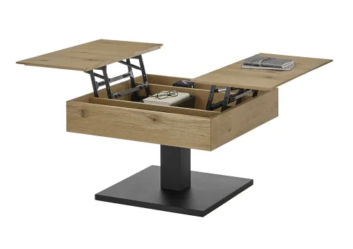 Couchtisch Ashton | 70x45 | Eiche / schwarz