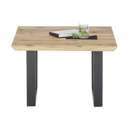 Couchtisch Asola | Eiche | T-Fuß | Eiche / schwarz | 70 cm