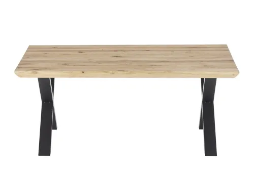 Couchtisch Asola | Eiche / schwarz | X-Fuß | 70 cm