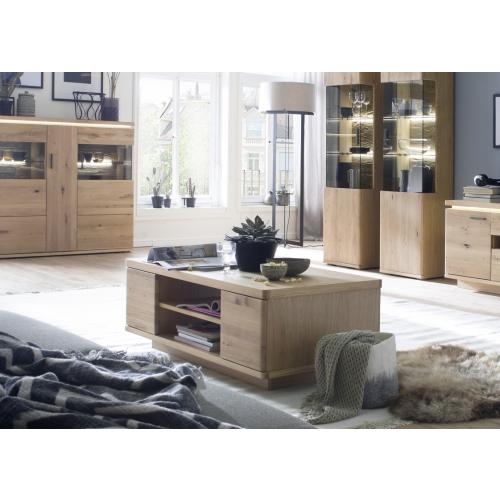 Couchtisch Barcelona | Balkeneiche Bianco / Eiche Bianco