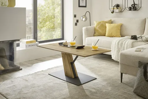 Couchtisch Brescia | Eichefarben / schwarz