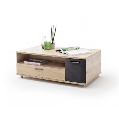 Couchtisch Cortona | Wohnzimmertisch | Balkeneiche / anthrazit