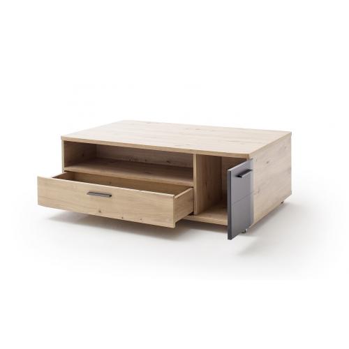 Couchtisch Cortona | Wohnzimmertisch | Balkeneiche / anthrazit