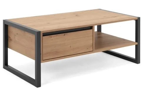 Couchtisch Denver | Artisan Oak / anthrazit | Industrial Look