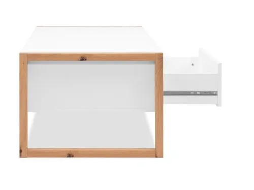 Couchtisch Denver | mit Unterboden | Artisan Eiche / weiß