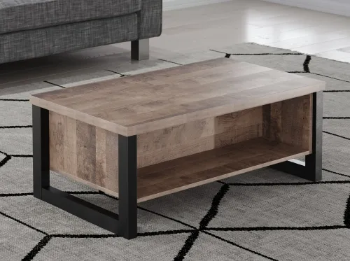 Couchtisch Emile | Eiche Tabak / Schwarz