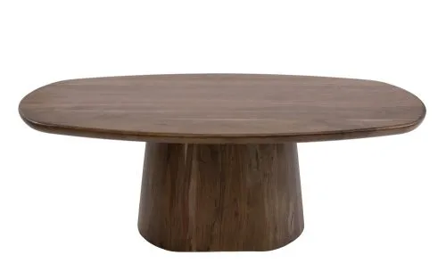 Couchtisch Gloria | 135cm | oval | Akazie massiv | braun