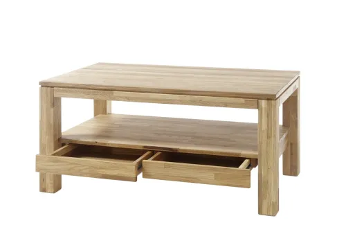 Couchtisch Gordon | Asteiche massiv | mit Schubkästen | 115X70 | Eiche