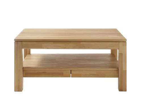 Couchtisch Gordon | Kernbuche massiv | mit Schubkästen | 115X70 | natur