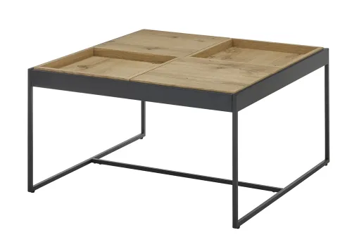 Couchtisch Larkana | 83x45 | Eiche / schwarz