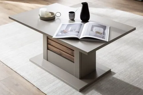 Couchtisch Lüttich | Basalt / Wotan Eiche