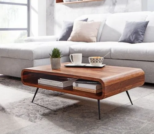 Couchtisch Malaya rechteckig | 90x55 | Sheesham Holz massiv | braun