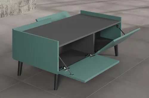 Couchtisch Melton | Dusk Blue / Anthrazit