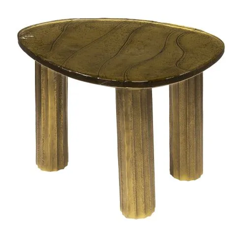 Couchtisch Mira | Glas | Antikgold