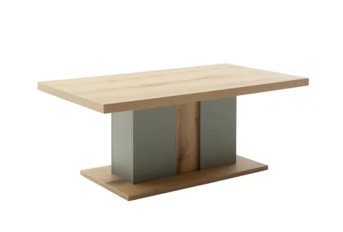 Couchtisch Moniz | Salbei grün / Eiche Evoke | 115x65