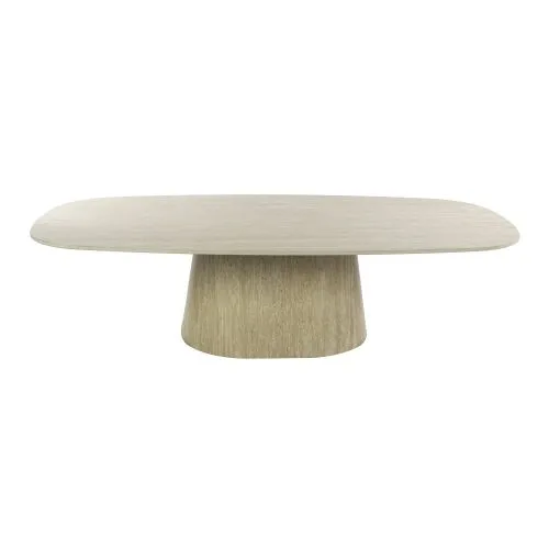 Couchtisch Nische | 3D Keramik Travertin | 135 cm | beige