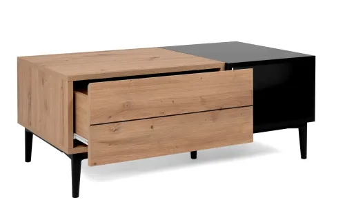 Couchtisch Nola | Artisan Oak / schwarz