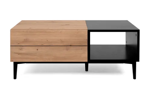 Couchtisch Nola | Artisan Oak / schwarz