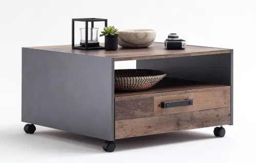 Couchtisch | Old Used Wood / Matera grau | Beistelltisch | Indy | Mango