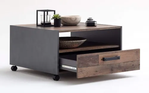 Couchtisch | Old Used Wood / Matera grau | Beistelltisch | Indy | Mango