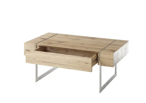 Couchtisch Paphos | Asteiche | mit Schubkasten | 110x70 | Eichefarben