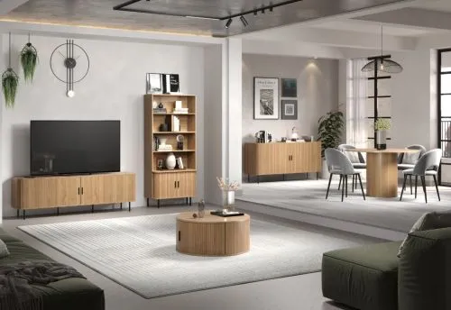 Couchtisch Ronin | Eiche | rund