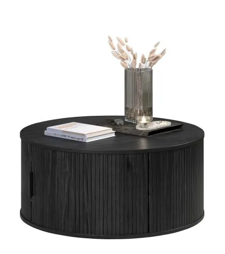 Couchtisch Ronin | Esche Schwarz | rund