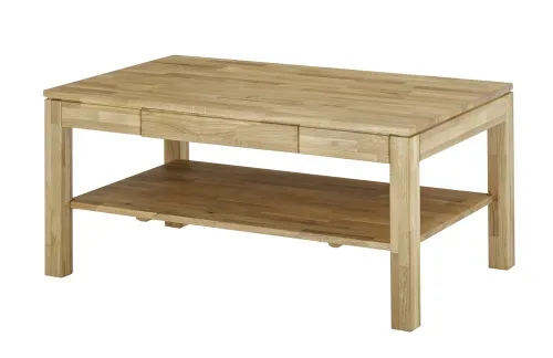 Couchtisch Salem | Eiche massiv | mit Schubkasten | 115X70