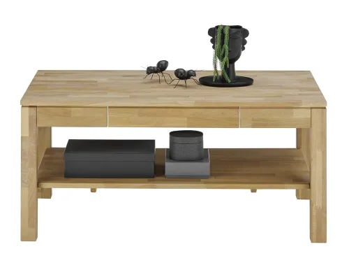 Couchtisch Salem | Kernbuche massiv | mit Schubkasten | 115X70