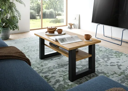 Couchtisch Seattle | Artisan Eiche / grau | 90x50