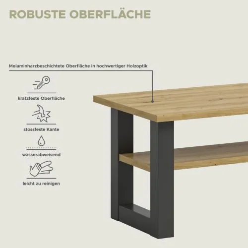 Couchtisch Seattle | Artisan Eiche / grau | 90x50