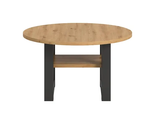 Couchtisch Seattle | rund | Ø75 | Artisan Eiche / grau