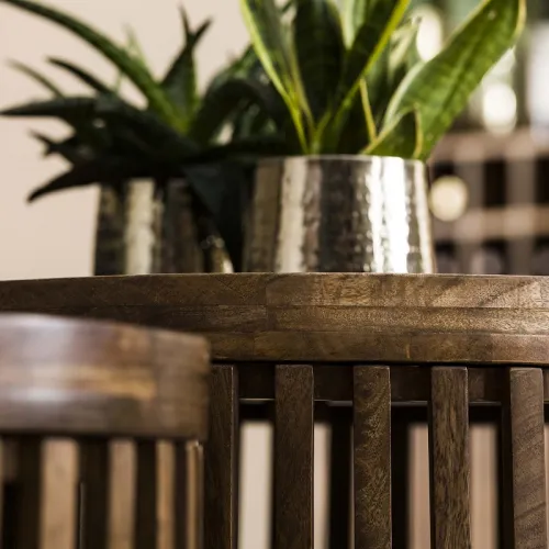 Couchtisch Set Dwina 2-teilig | Ø58/Ø65 | Mangoholz