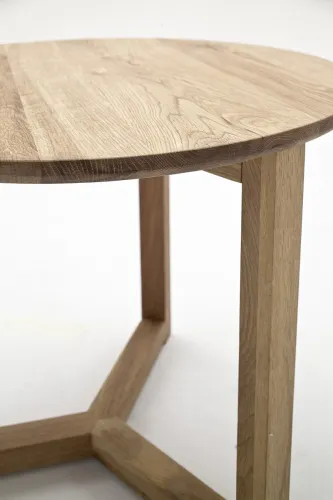 Couchtisch Set Sinio | 3-teilig | Asteiche massiv | Ø50/Ø45/Ø32 | Eichefarben