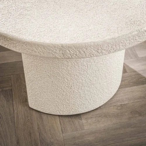 Couchtisch Shiro | Mamorkomposit | Cremeweiß | 150cm