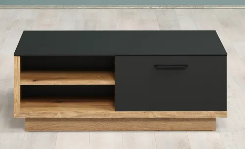 Couchtisch Synnax | anthrazit / Evoke Eiche