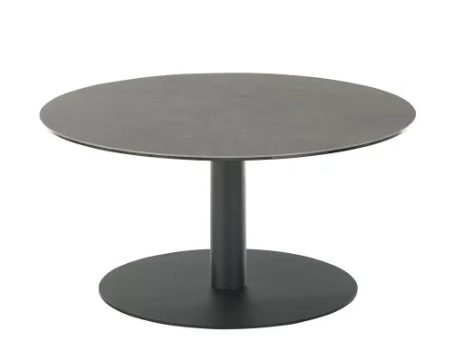 Couchtisch Tartu | anthrazit / schwarz | rund Ø 80 cm