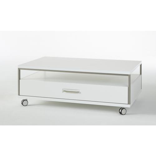 Couchtisch Trento | Wohnzimmertisch | weiß Hochglanz