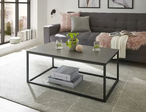 Couchtisch Varna | anthrazit / schwarz | 110x40x60