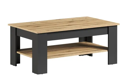 Couchtisch Wohnzimmertisch Esteban | Anthrazit / Coast Evoke Oak