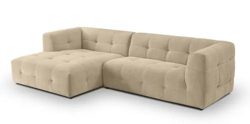 Ecksofa Polstersofa Tenso links | 292cm | Webstoff | beige