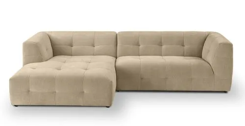 Ecksofa Polstersofa Tenso links | 292cm | Webstoff | beige