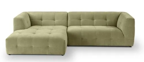 Ecksofa Polstersofa Tenso links | 292cm | Webstoff | grün