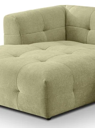 Ecksofa Polstersofa Tenso links | 292cm | Webstoff | grün