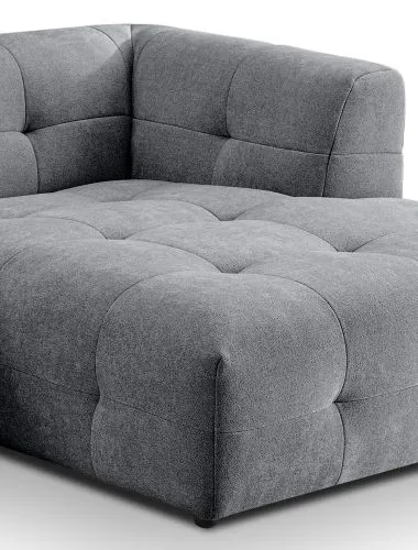 Ecksofa Polstersofa Tenso rechts | 292cm | Webstoff | grau