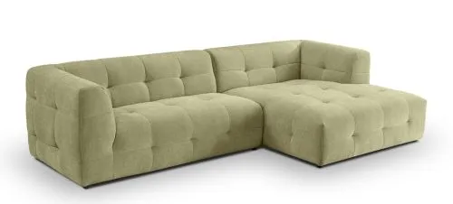 Ecksofa Polstersofa Tenso rechts | 292cm | Webstoff | grün